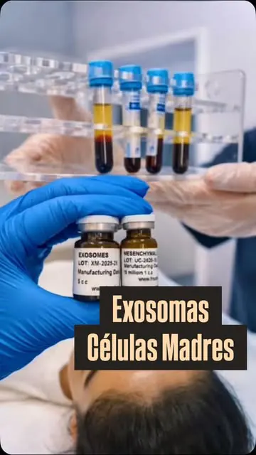Viales de exosomas para tratamiento facial